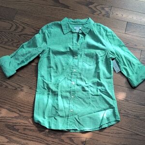 Old Navy Vibrant Green Blouse